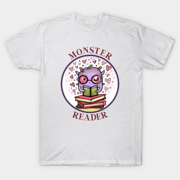 Librarian Monster Reader l T-Shirt by karutees